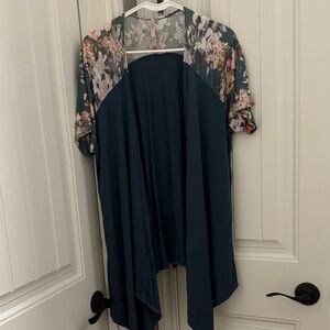 Floral Teal Women's Top